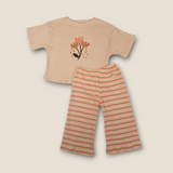 Floral Lounge Ribbed Cotton Set - Ages 2–6 Years